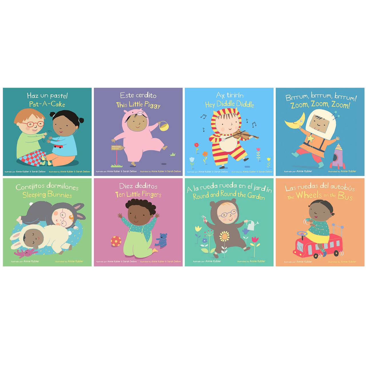 Child's Play Bilingual Baby Rhyme Time Books, Set of 8